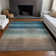 Machine Washable Indoor/Outdoor Xhevrie Blue Rug