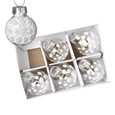 8cm Glass Bauble