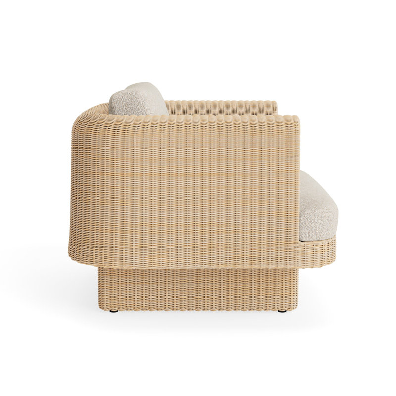 Loophole Outdoor Lounge Chair, Sunbrella Stucco