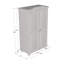 Armoire traditionnelle en bois massif à 2 portes avec tringle et tablettes Hedda-132482526