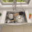 Évier de cuisine en acier inoxydable L 30 po x l 22 po avec accessoires