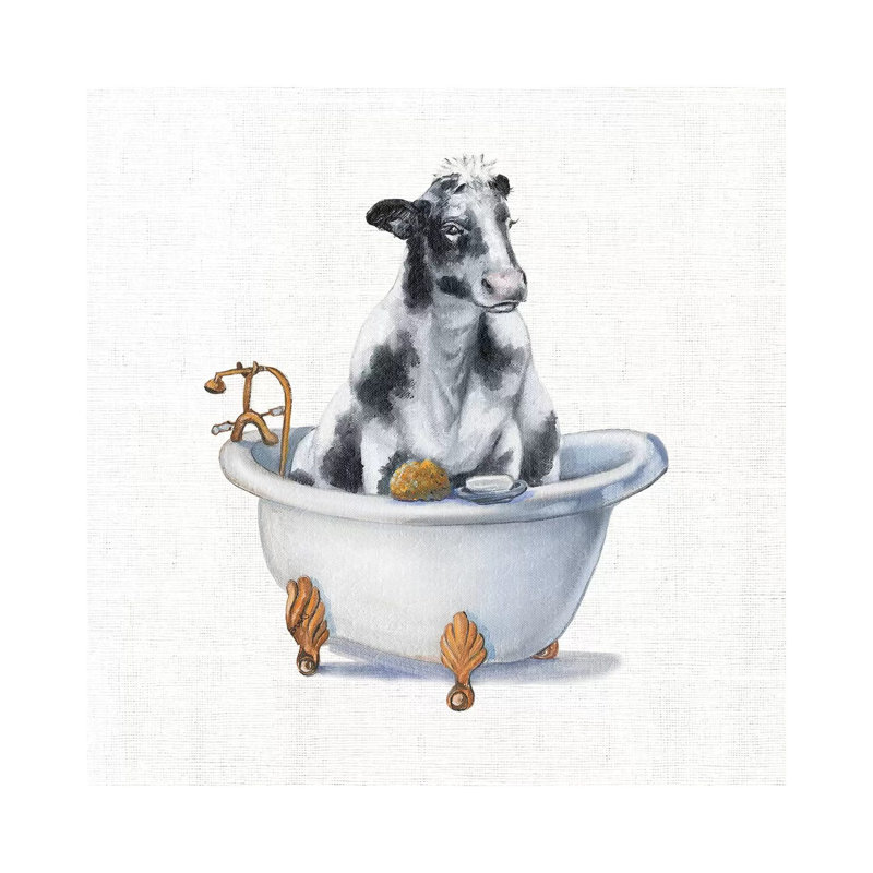 Bathing Beauty I by Donna Brooks - Painting on Canvas, Wrapped Canvas, 45.72cm H x 45.72cm W x 1.91cm D