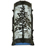 Rustic Lodge 1 - Light LED Flush Mounted Sconce