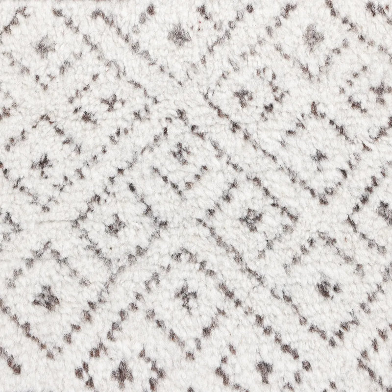Thomas Moroccan Area Rug in Gray, Rectangle 5' x 8'