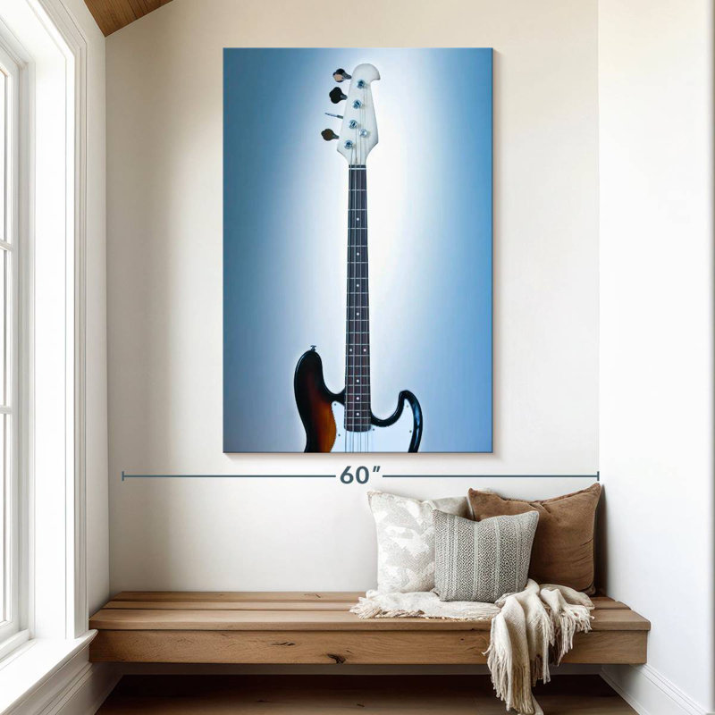 Abarca Cool Bass Guitar, 51" H x 34" W