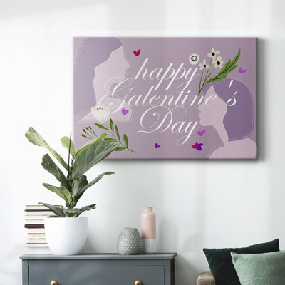 Toile tendue «Happy Galentine's Day»