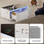 Table basse 93L avec réfrigérateur congélateur, charge multiple et haut-parleur Bluetooth-1373179499