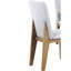 2 chaises avec housse en lin gris, assise de 19 po de hauteur, avec coussins et dossier, pieds en bois massif, sièges de salle à manger sans accoudoirs, largeur de 18,75 po, profondeur de 16 po, coussins, décoration sophistiquée