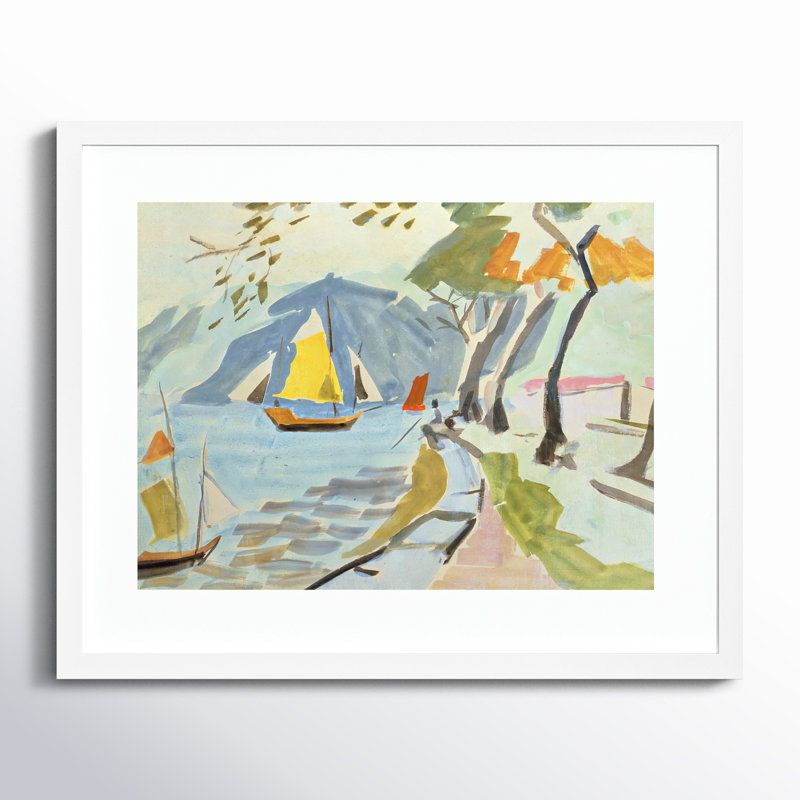 Macau Shoreline Framed On Paper by Anne Durham Print, White, 17" H x 21" W x 1" D