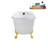 57.5'' x 29.5'' Freestanding Soaking Acrylic Bathtub-83636128-83636122