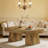 Wooden Dining Table,Rectangular Center Table,Spacious Coffee Table