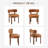 PU Leather Upholstered Solid Wood Dining Chair Side Chair-916460506