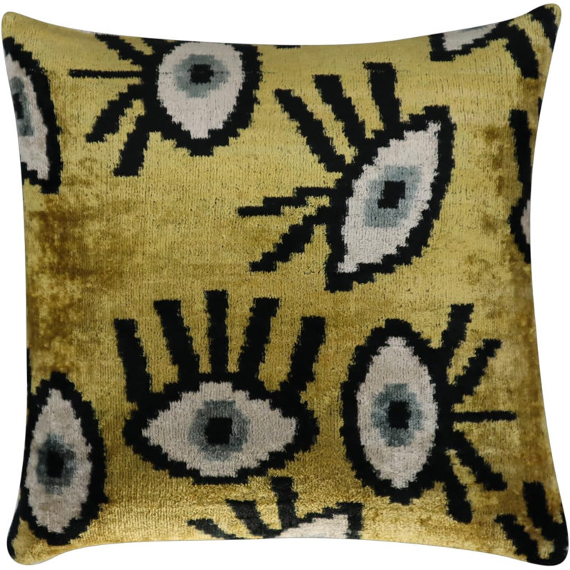Coussin décoratif, Jaune / Or