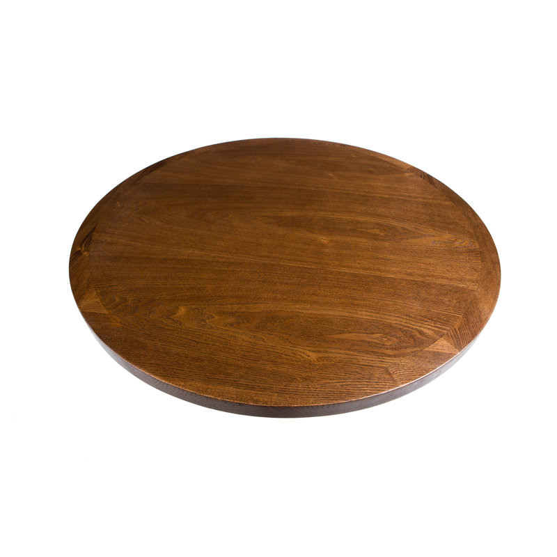 Plateau de table d'intérieur en placage, Henné, H 1,6 po x L 30 po x l 30 po