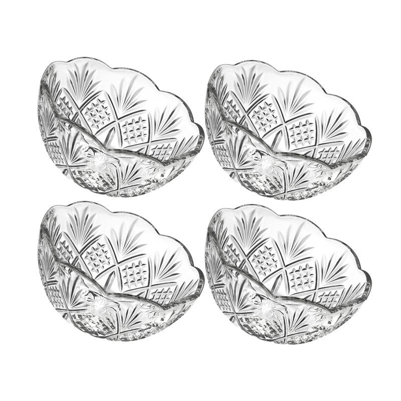 Dublin Crystal Dessert Bowls 3.5oz Set