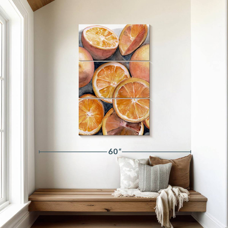 Tranches de fruits Yarlin III, H 45 po x l 28 po