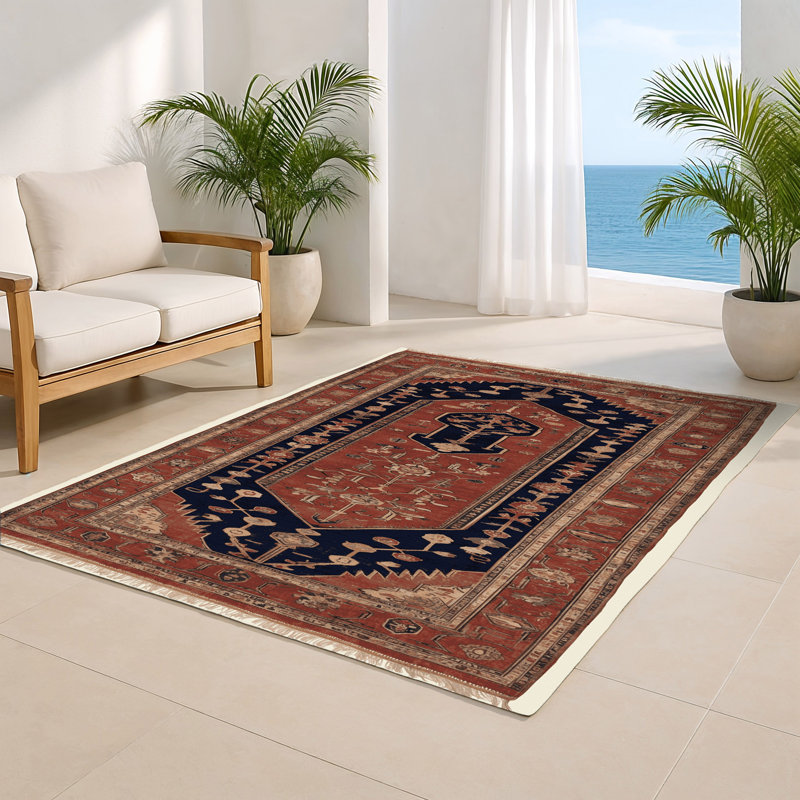 Tapis turc intérieur et extérieur brun, Rectangulaire 2 pi x 3 pi