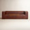 Jeanette 95" Genuine Leather Square Arm Chesterfield Sofa