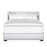 Tansy Solid Wood Wingback Bed