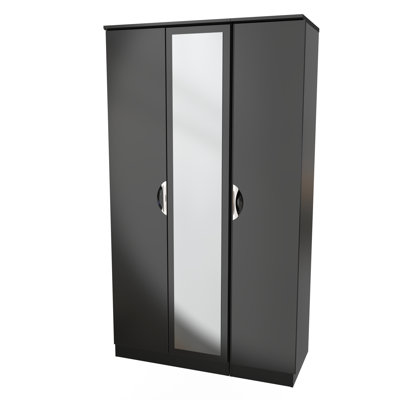 Bhodhini Tall Triple Mirror Wardrobe 
