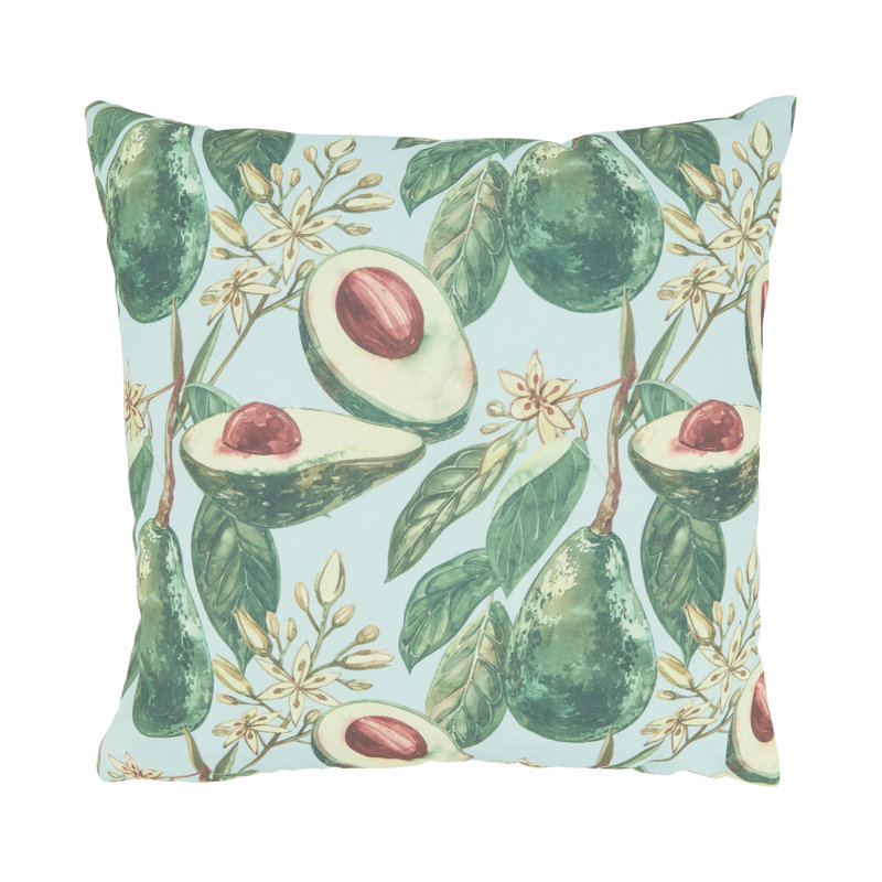 Coussin en polyester Fresh Harvest Avocado Haven