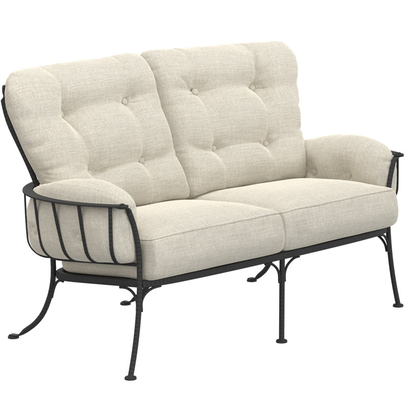 Monterra Outdoor 2 - Seat Loveseat, Graphite, Piazza Mist