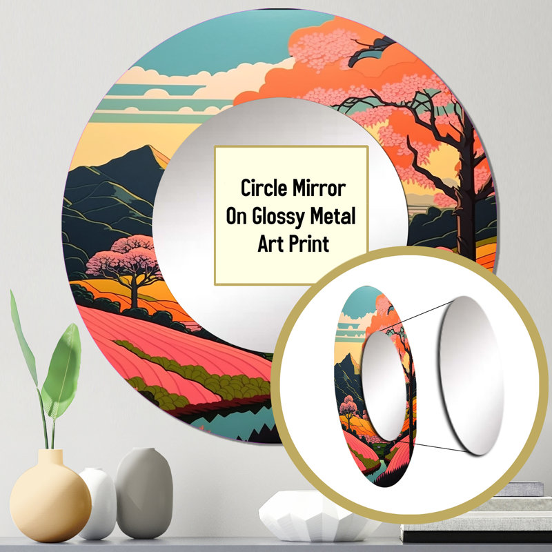 Narrissa Metal Round Mirror