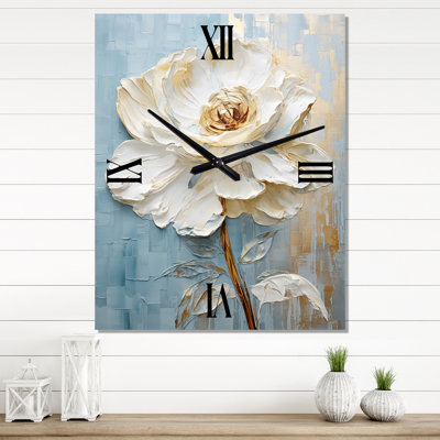 Ebian - Ranunculus Modern Wall Clock