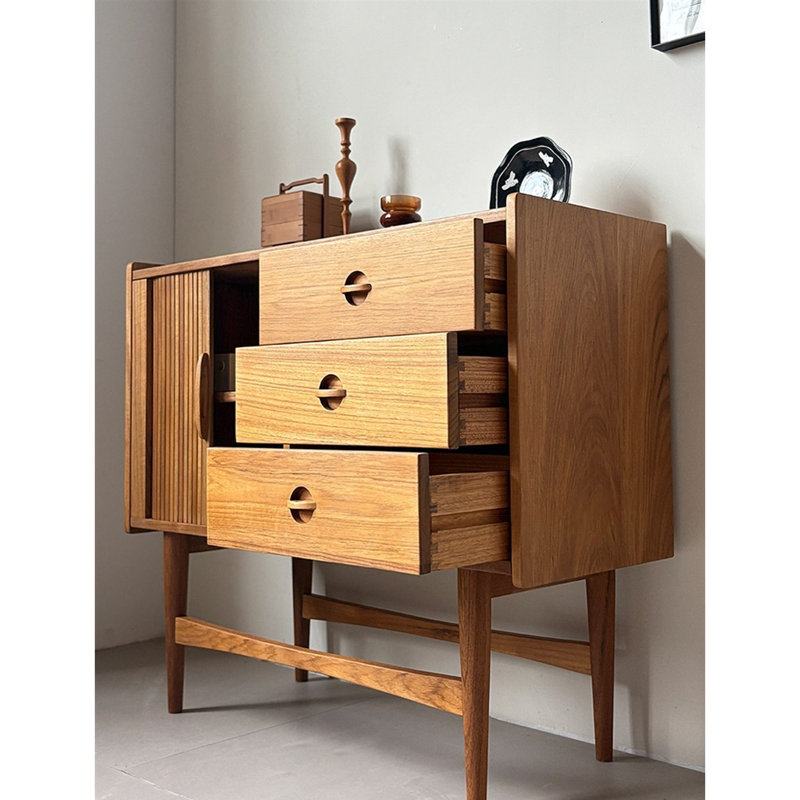 Rolling Shutter Single Door Accent Cabinet
