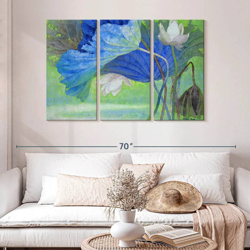 Harnek Azure Early Spring, 32" H x 50" W