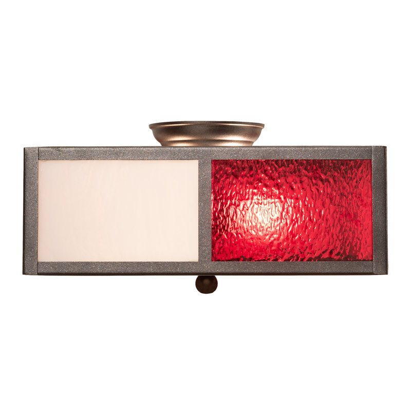 Plafonnier semi-encastré 2 lumières 14 po Naropa