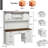 67''H Executive Desk With Hutch & 5 Drawers-1037537676