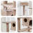 5 Tiers Cat Tree with Condons,Perch,Scratching Posts