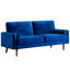 Canapé rembourré en velours l 69,3 po Enedelia-1101995922
