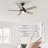 48-Inch  5-Blade Smart Ceiling Fan with Light-89999356