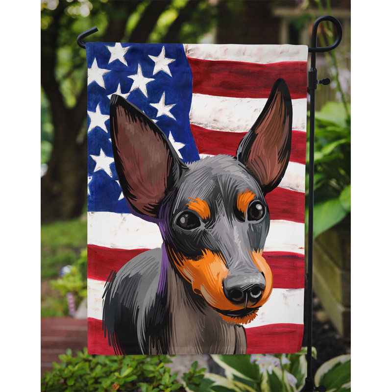 Polyester à 2 côtés 15 x 11 po drapeau de jardin, Terrier d'agrément anglais