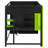 Wood Loft Bed with Desk, Open Wardrobe, and RGB Lighting for Gaming and Study-124823275