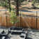 9.5ft Heavy-Duty String Light Pole Stand with Mounting Brackets for Fence or Deck Railing
