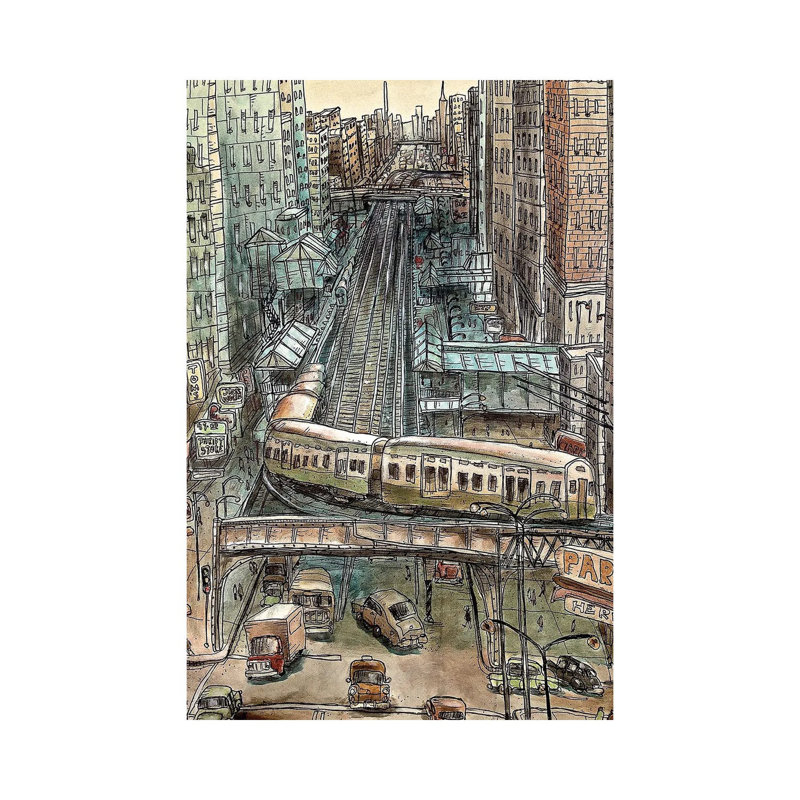 Around The Bend - Wall Art Print - Framed Canvas, Wrapped Canvas, Does Not Apply, 18" H x 12" W