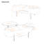 Table basse en bois partiellement assemblée avec plateau relevable et options de rangement cachées 47,2 po-985300641