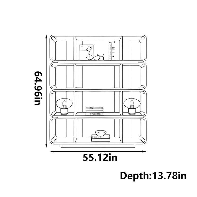 Simple and practical bookcase