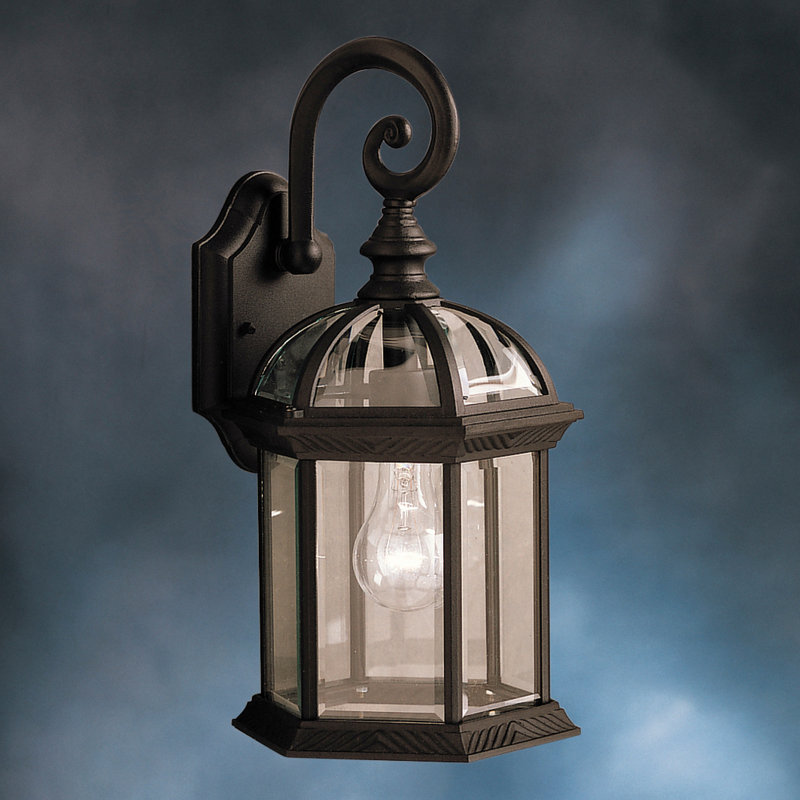 Caroline Aluminum Wall Light, Painted Black