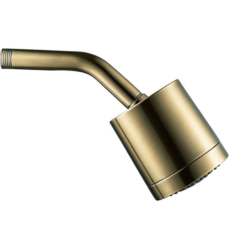 Pomme de douche ronde 3/16/2 pouces en ABS Kingston Kingston, Laiton antique