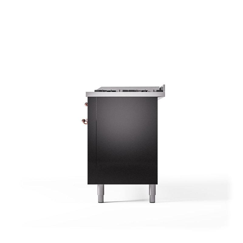 ILVE Nostalgie II Series 60 inch Dual Fuel Range with 9 Sealed Burners, Griddle (Solid Door), Liquid Propane