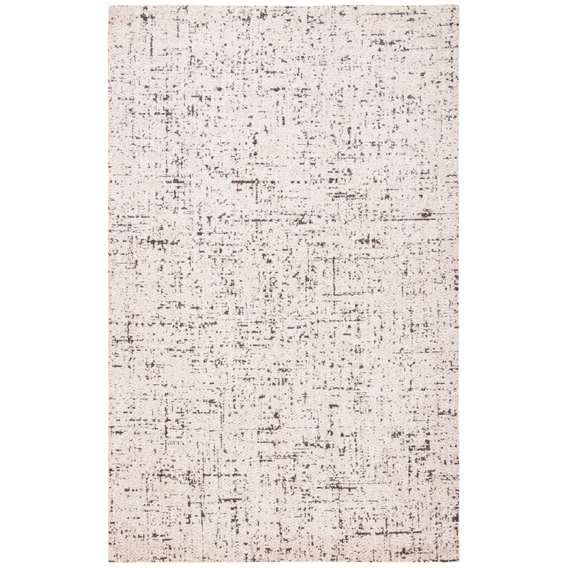 Tapis classique à motif abstrait tissé à la main, Rectangle 6 pi x 9 pi
