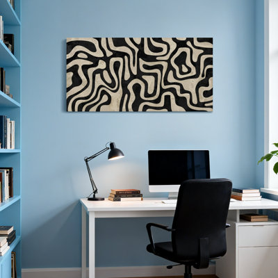Motif de lignes ondulées à la mode