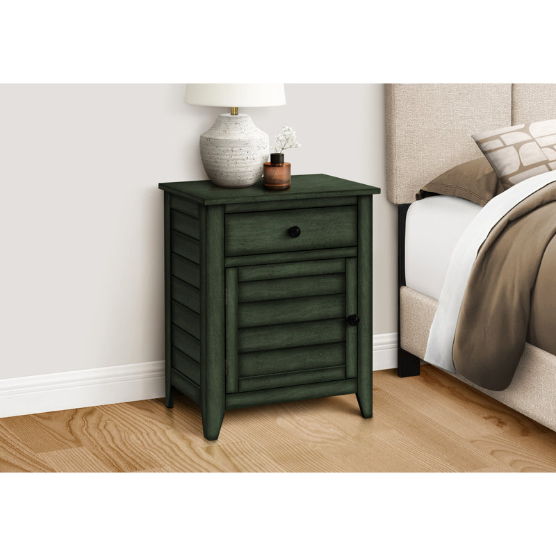 Table d'appoint en placage, avec rangement fonctionnel, pour le placage de la chambre à coucher et du salon, une atmosphère invitante