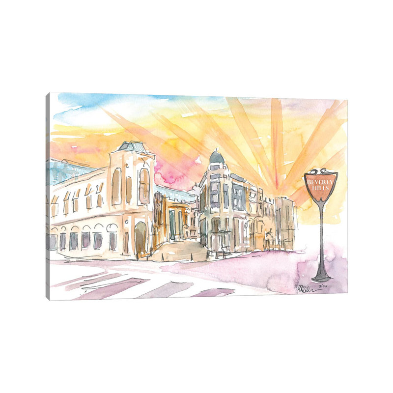 MMB319-Rodeo Drive, Beverly Hills, Los Angeles, H 26 po x l 40 po x 1,5 po