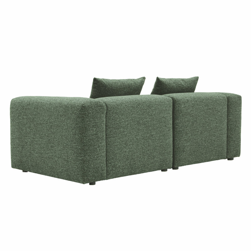 3 Seater Sofa & Chaise, Dark Green