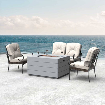 Castelli Wicker/Rattan 4 - Person Seating Group With Cushions